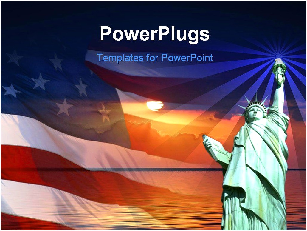 Free American Flag Power Point Templates