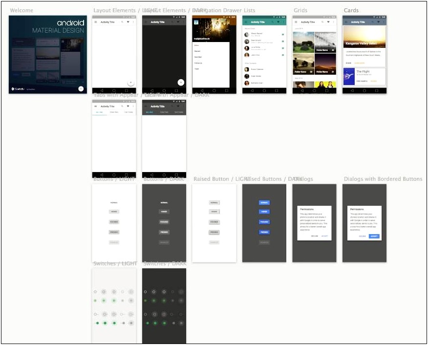 Free Android Ui Material Design Templates