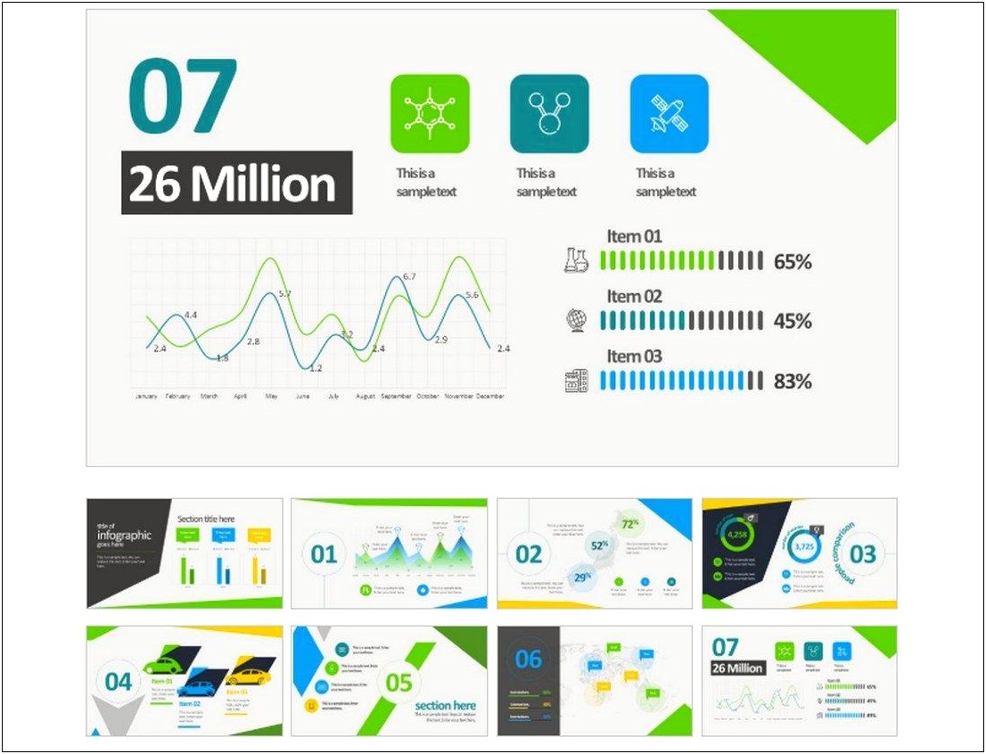 Free Animated Business Infographics Powerpoint Template