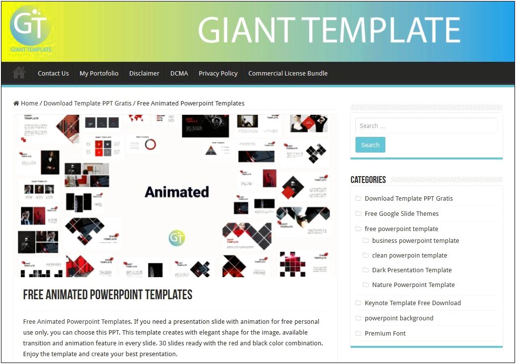 Free Animated Powerpoint Templates For School