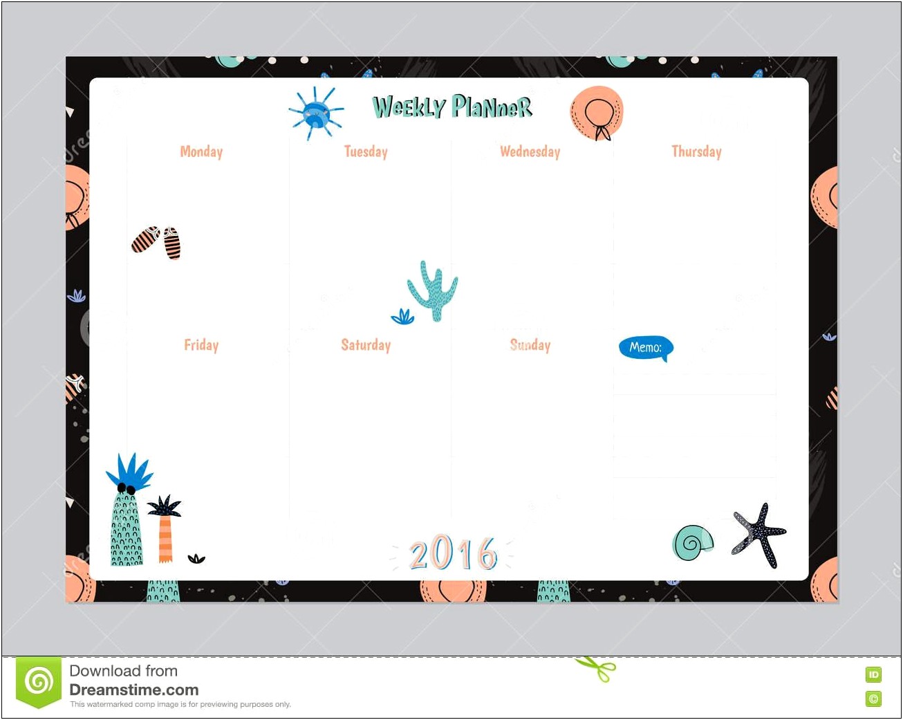 Free Annual Leave Planner Template 2016
