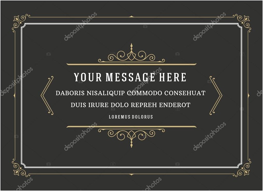Free Antique Style Template For Quotes