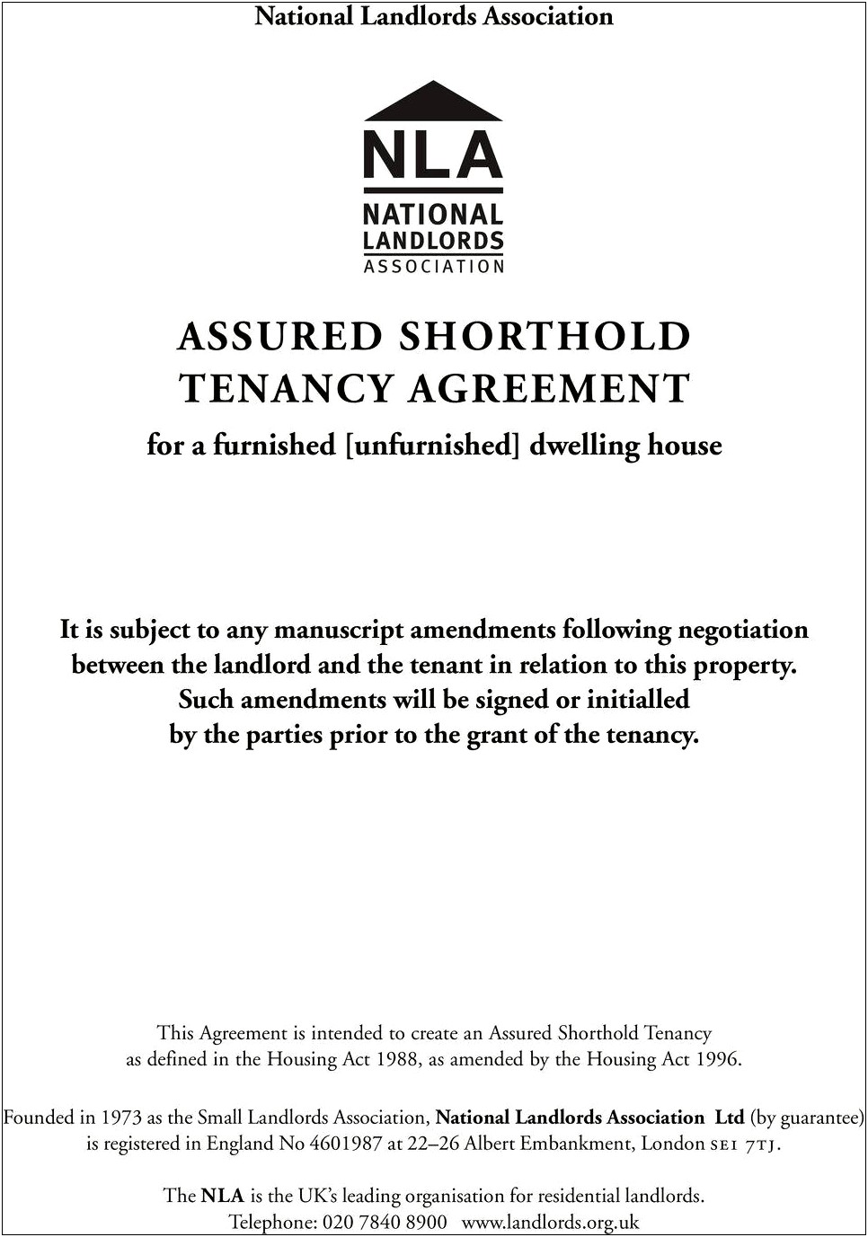 Free Assured Shorthold Tenancy Agreement Template 2014
