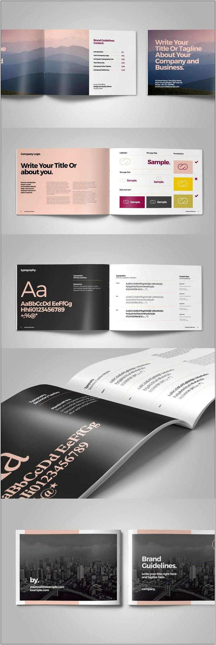 Free Athletic Brand Book Indesign Template