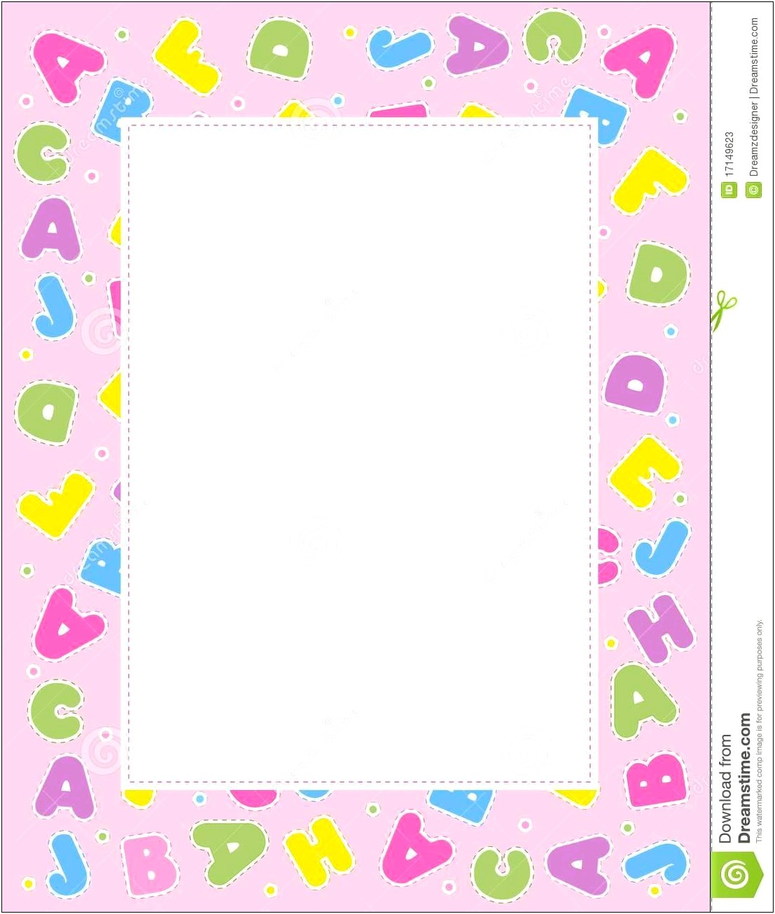 Free Baby Shower Border Templates For Word