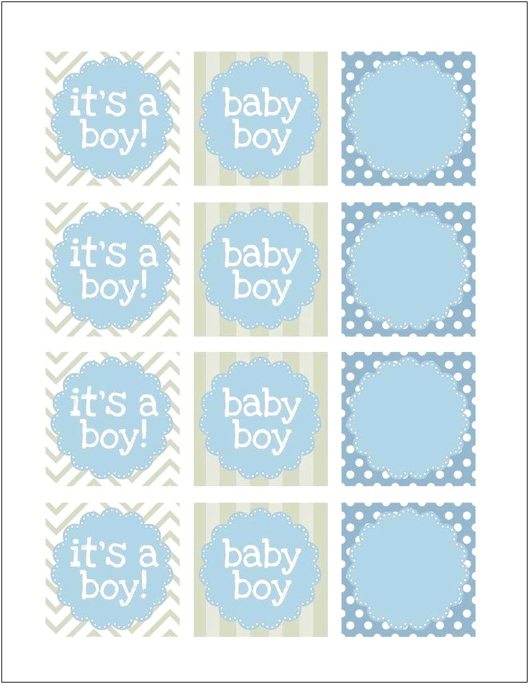 Free Baby Shower Favor Labels Templates