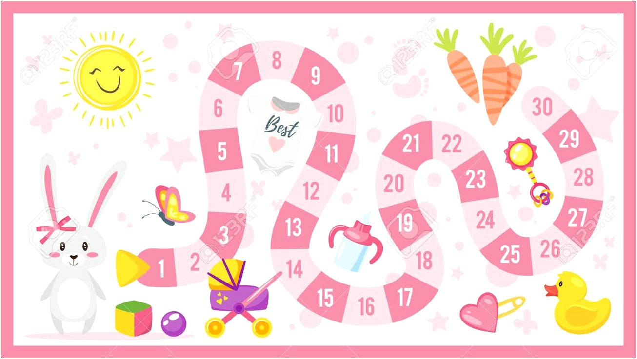 Free Baby Shower Game Templates For Girl