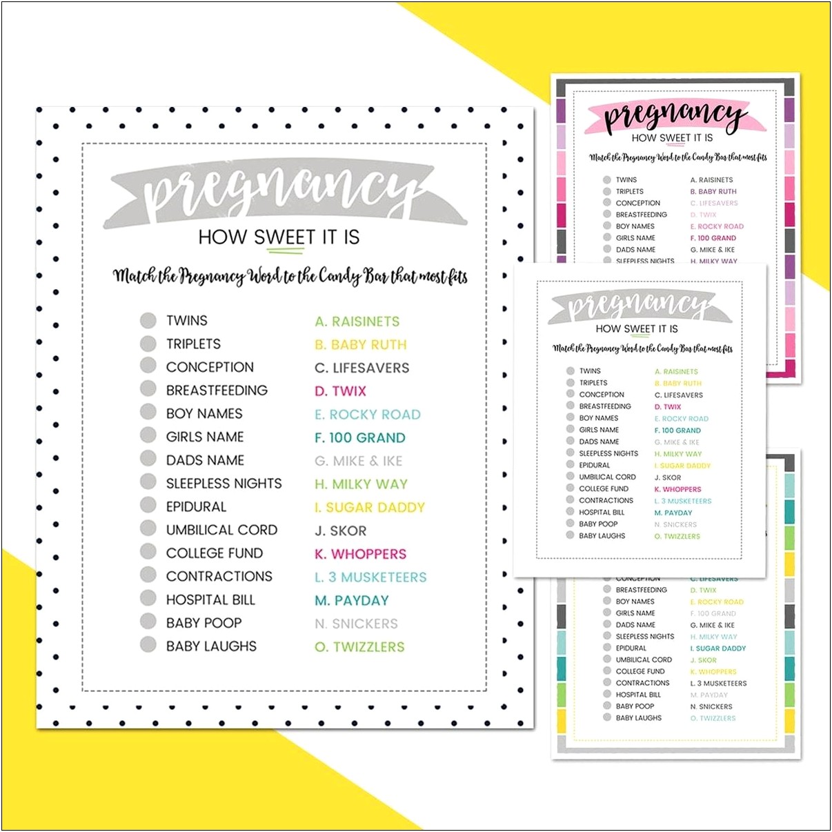 Free Baby Shower Game Templates For Word