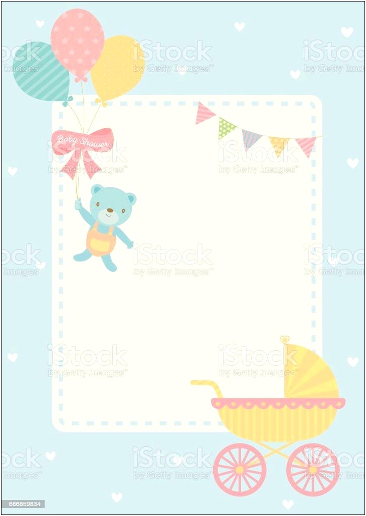 Free Baby Shower Greeting Card Template
