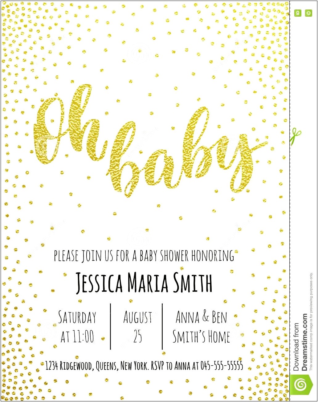 Free Baby Shower Invitation Flyer Template