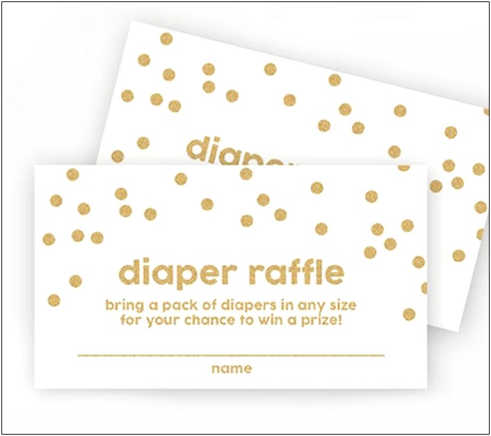 Free Baby Shower Raffle Ticket Template
