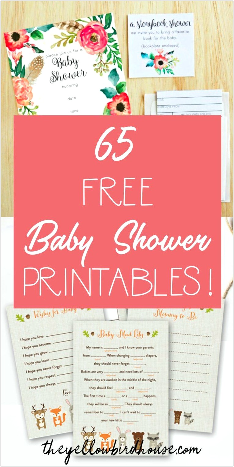 Free Baby Shower Sign In Sheet Template