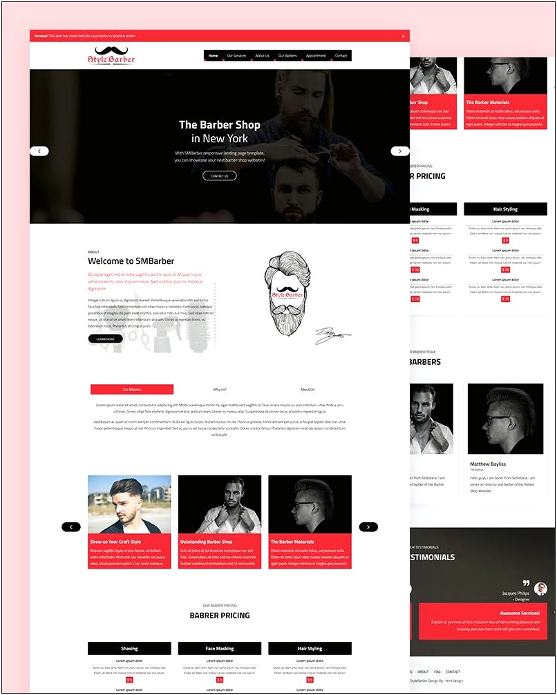 Free Back To School Barber Shop Template