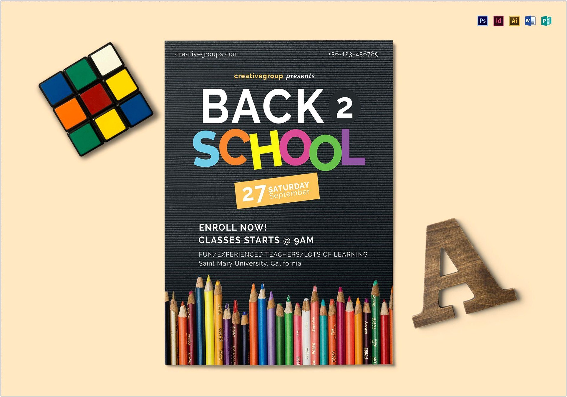 Free Back To School Flyer Templates Psd