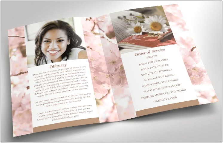 Free Background Funeral Program Template For Microsoft Publisher