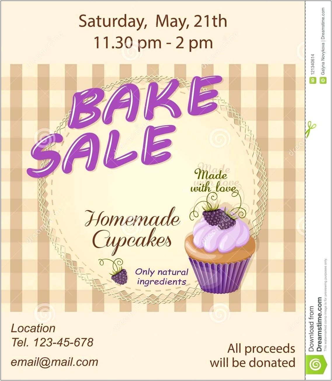 Free Bake Sale Sign Up Sheet Template