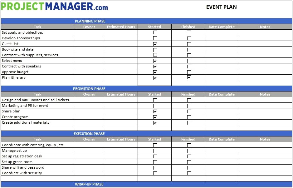 Free Banquet Event Order Template Excel