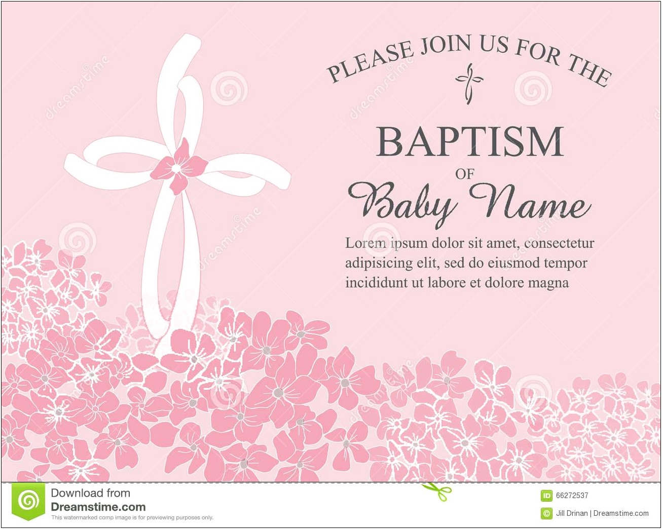 Free Baptism Invitation Template Microsoft Word