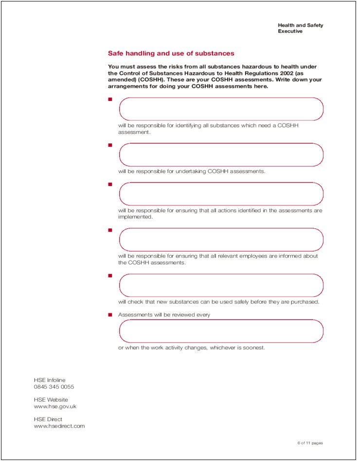 Free Basic Health And Safety Policy Template