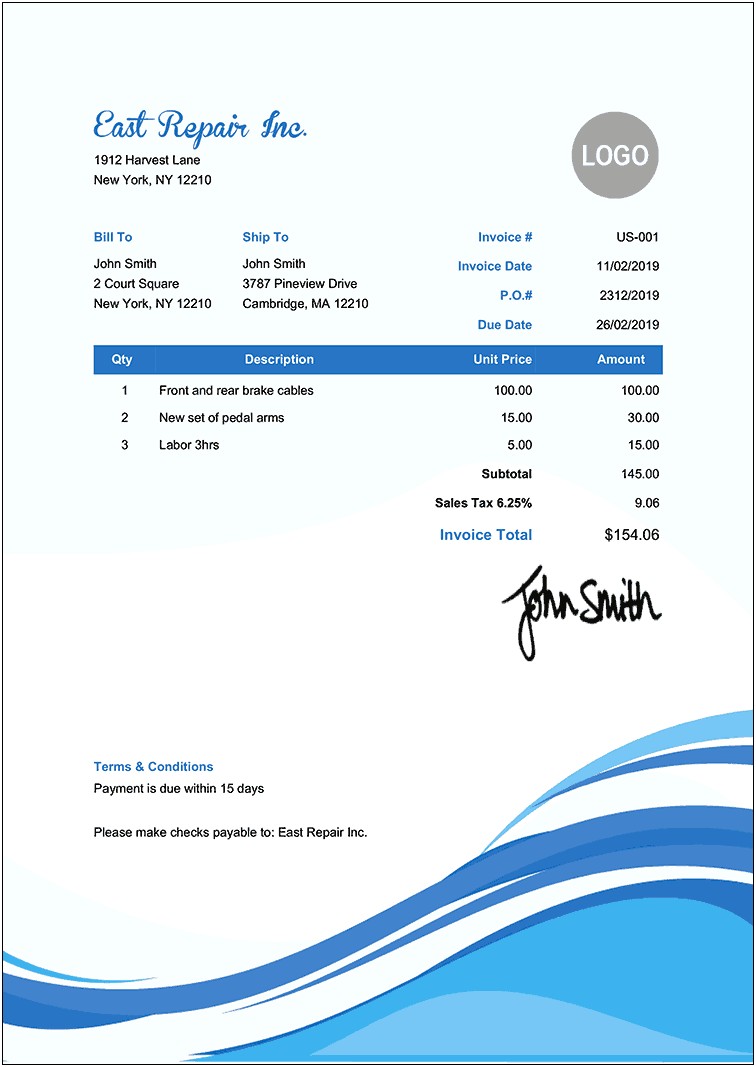 Free Basic Invoice Template Fro Mac
