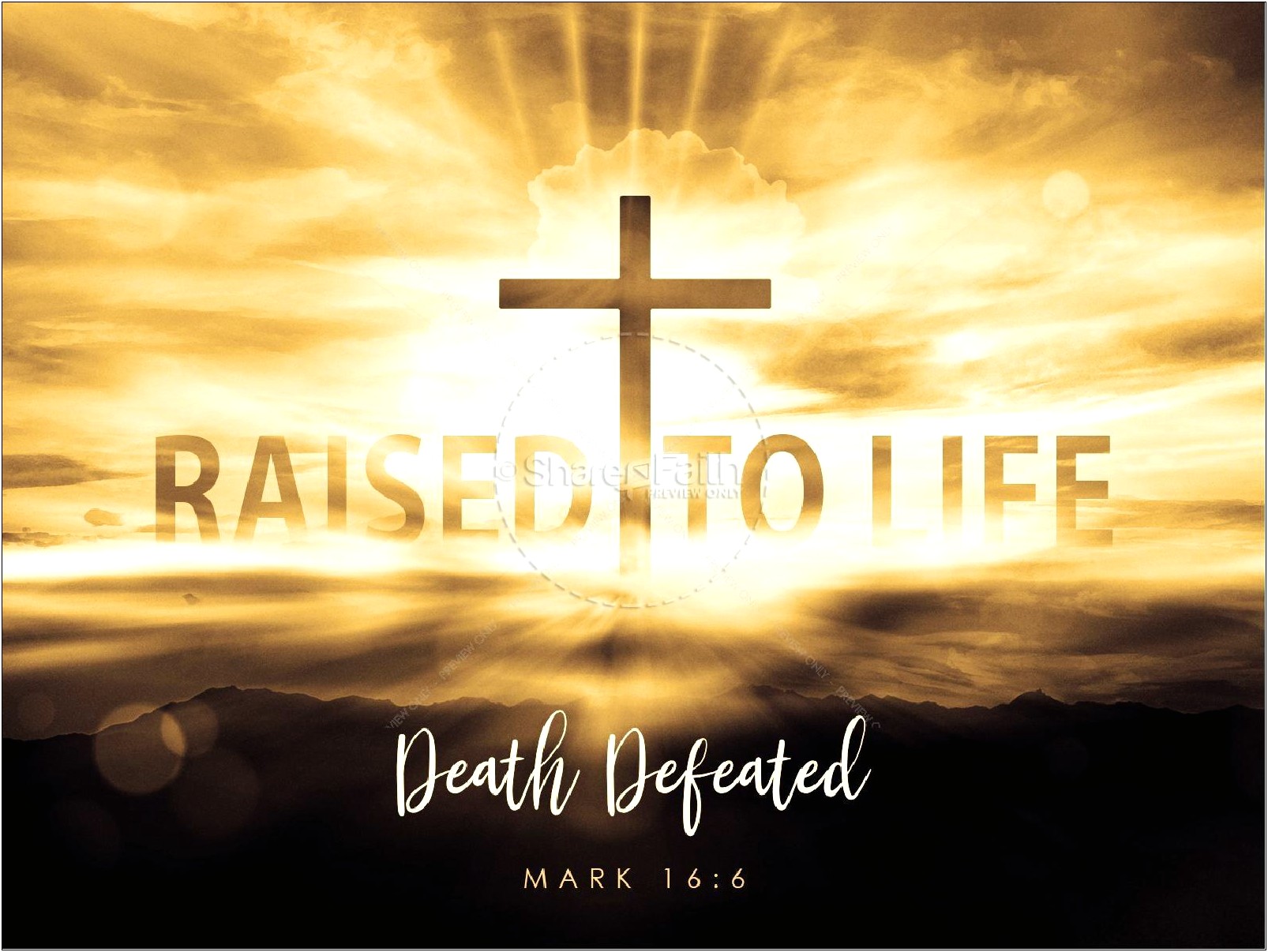 Free Beautiful Death And Resurrection Ppt Templates