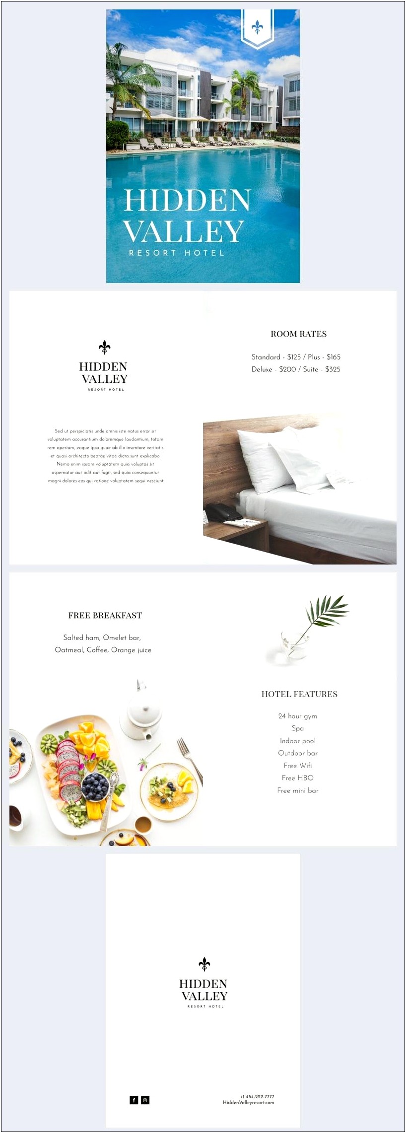 Free Bed And Breakfast Brochure Template