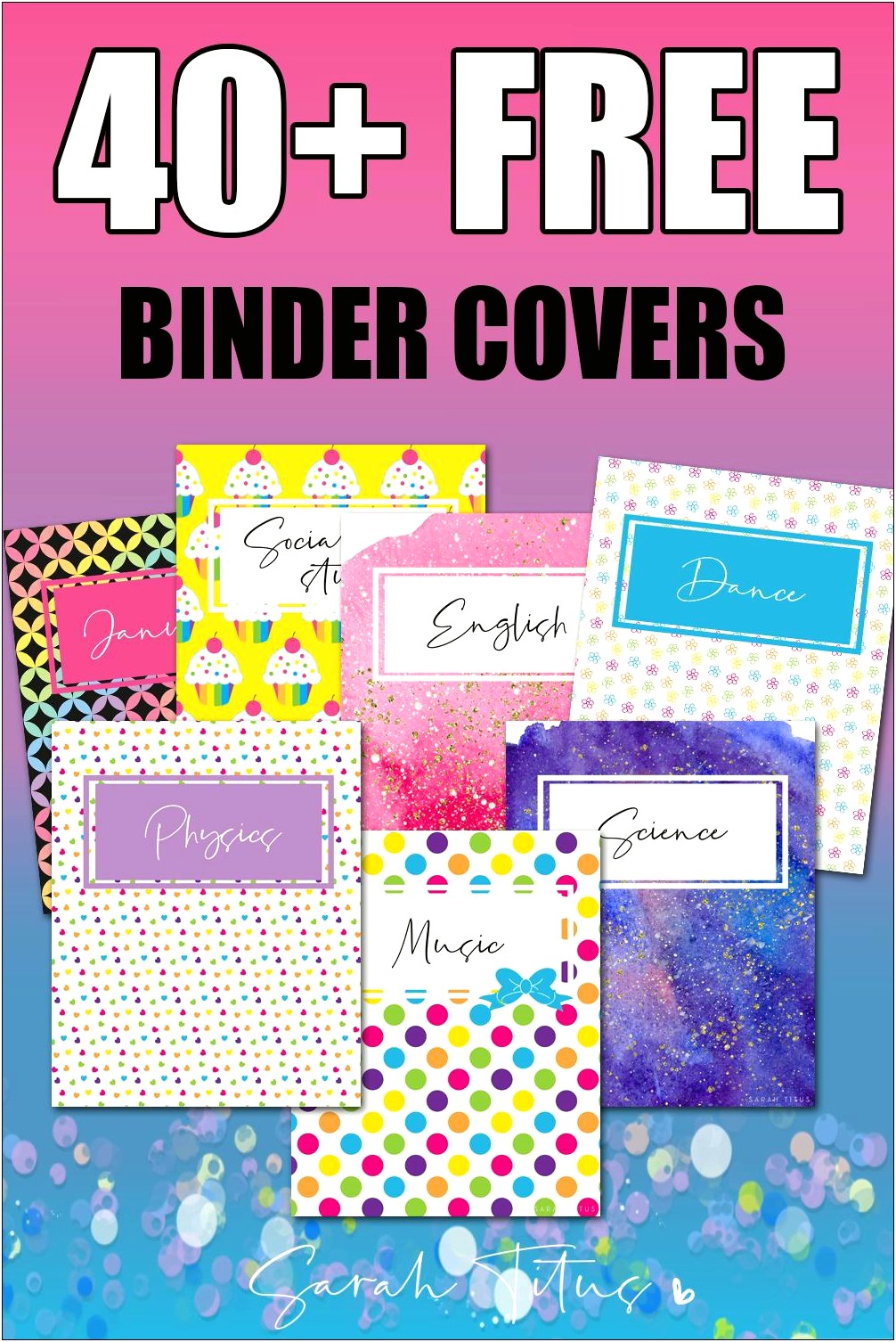 Free Binder Cover Page Templates Businees