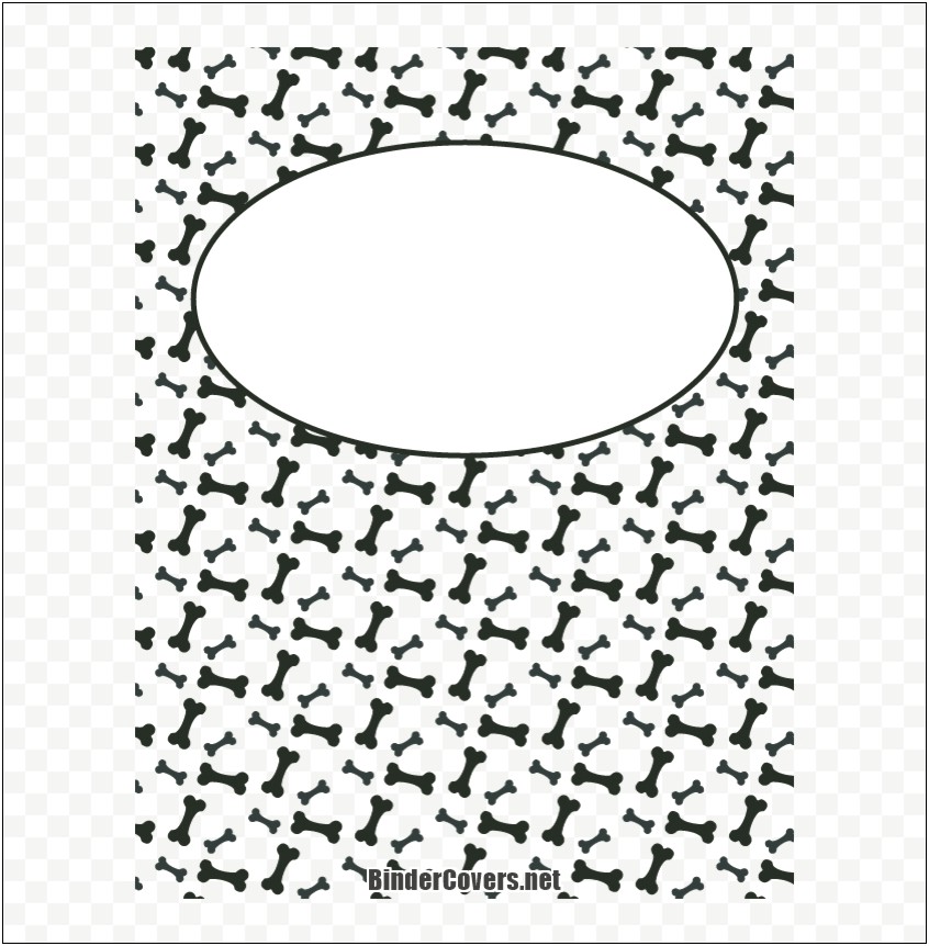 Free Binder Cover Templates Black And White