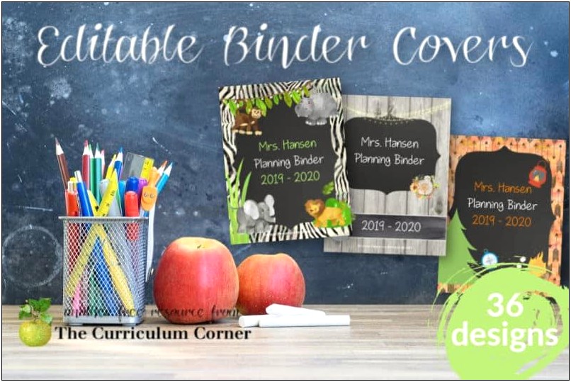 Free Binder Cover Templates For Teachers