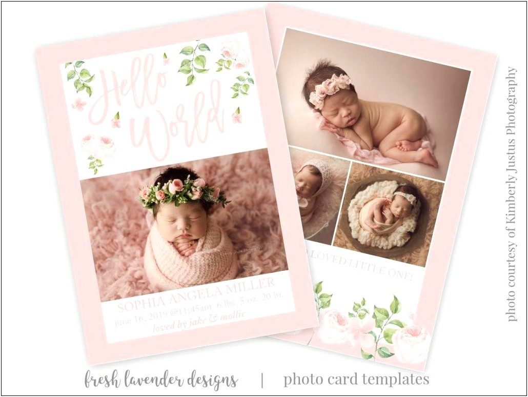 Free Birth Announcement Templates For Word Modern