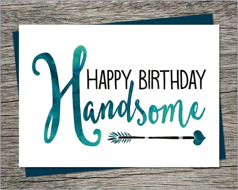 Free Birthday Card Templates For Husband