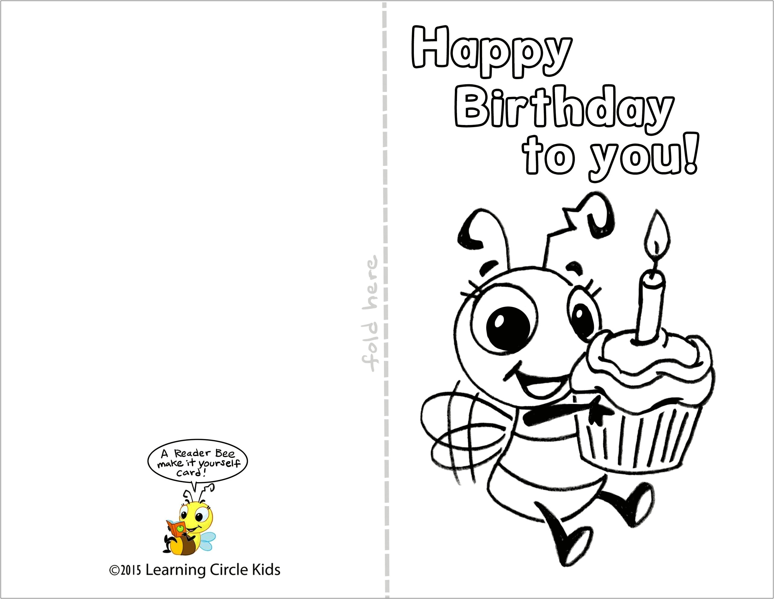 Free Birthday Card Templates For Kids