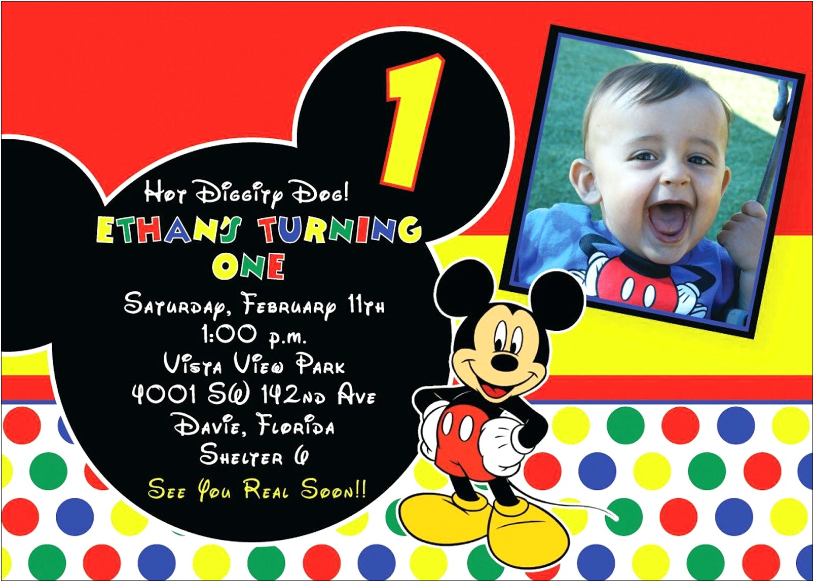 Free Birthday Invitation Templates Mickey Mouse