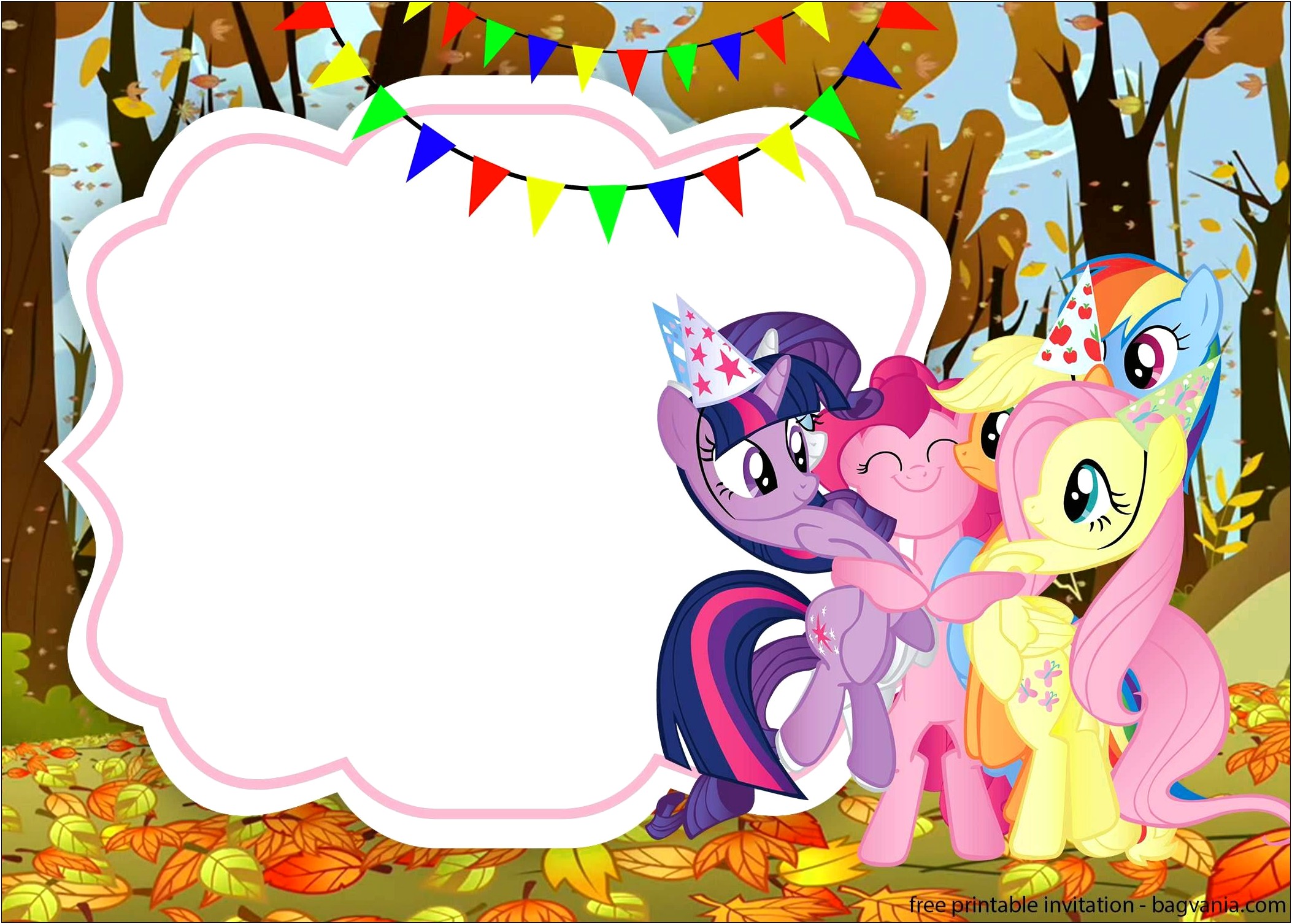 Free Birthday Invitation Templates My Little Pony