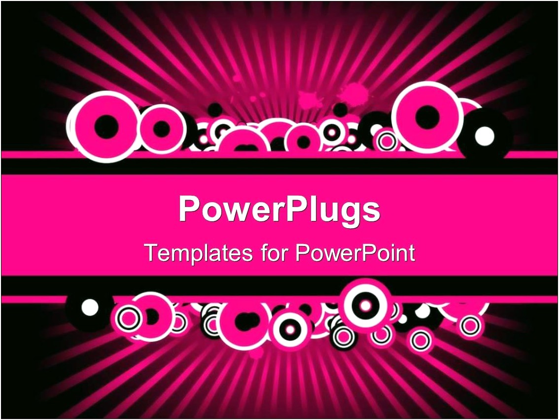 Free Black And Pink Powerpoint Templates