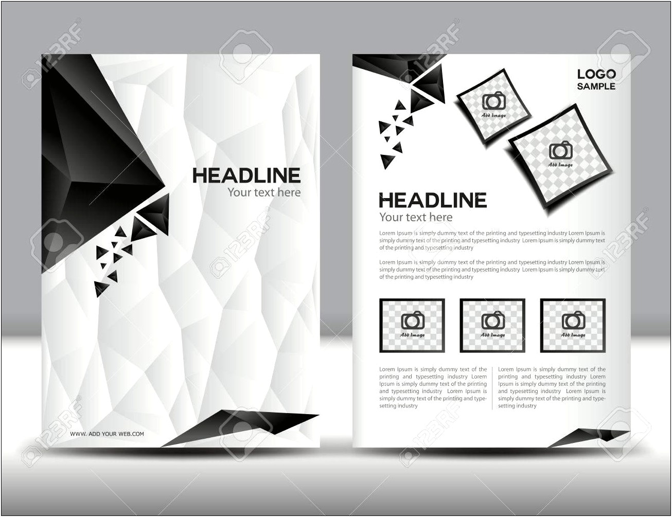 Free Black And White Brochure Templates