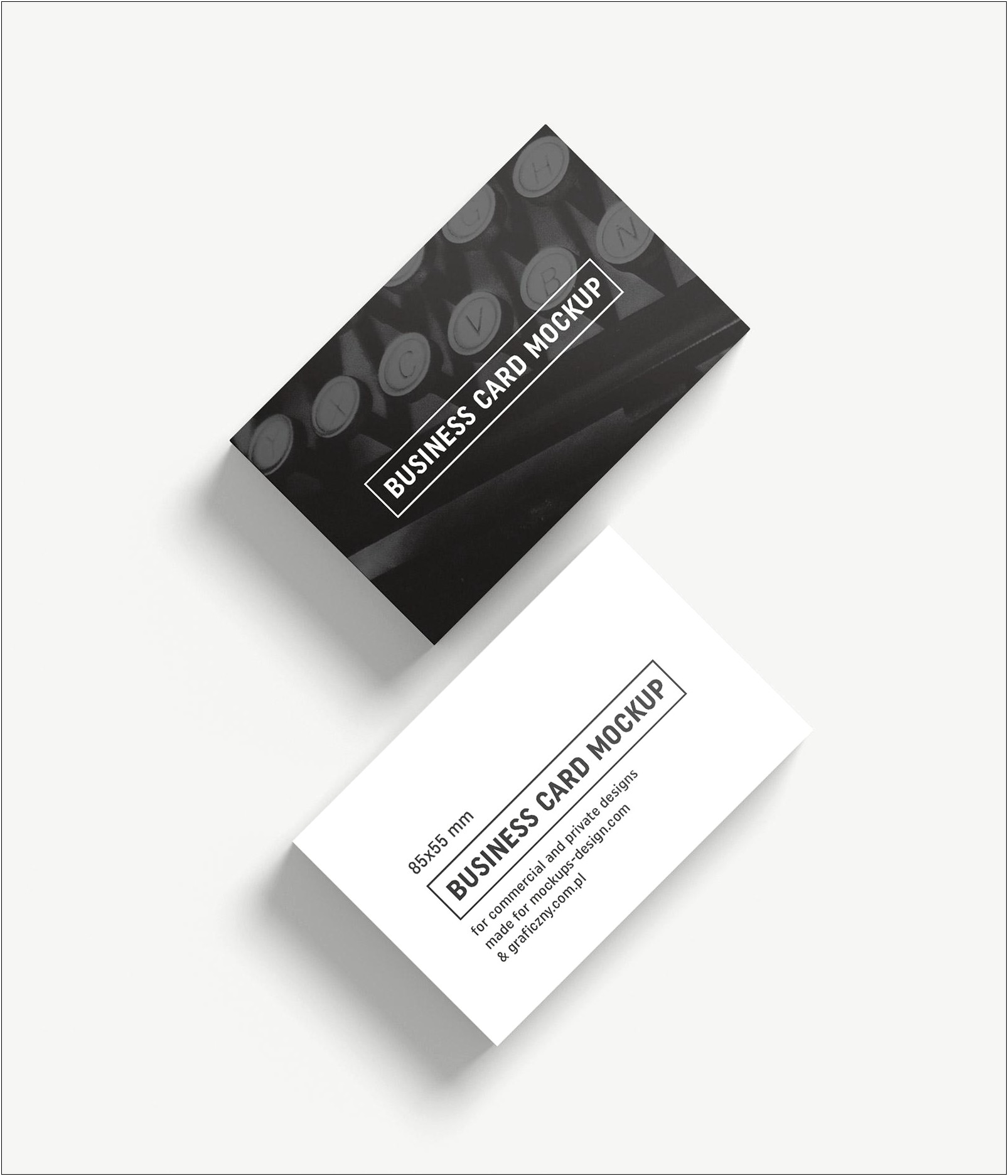 Free Black And White Business Card Template Psd