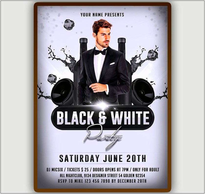 Free Black And White Flyer Templates