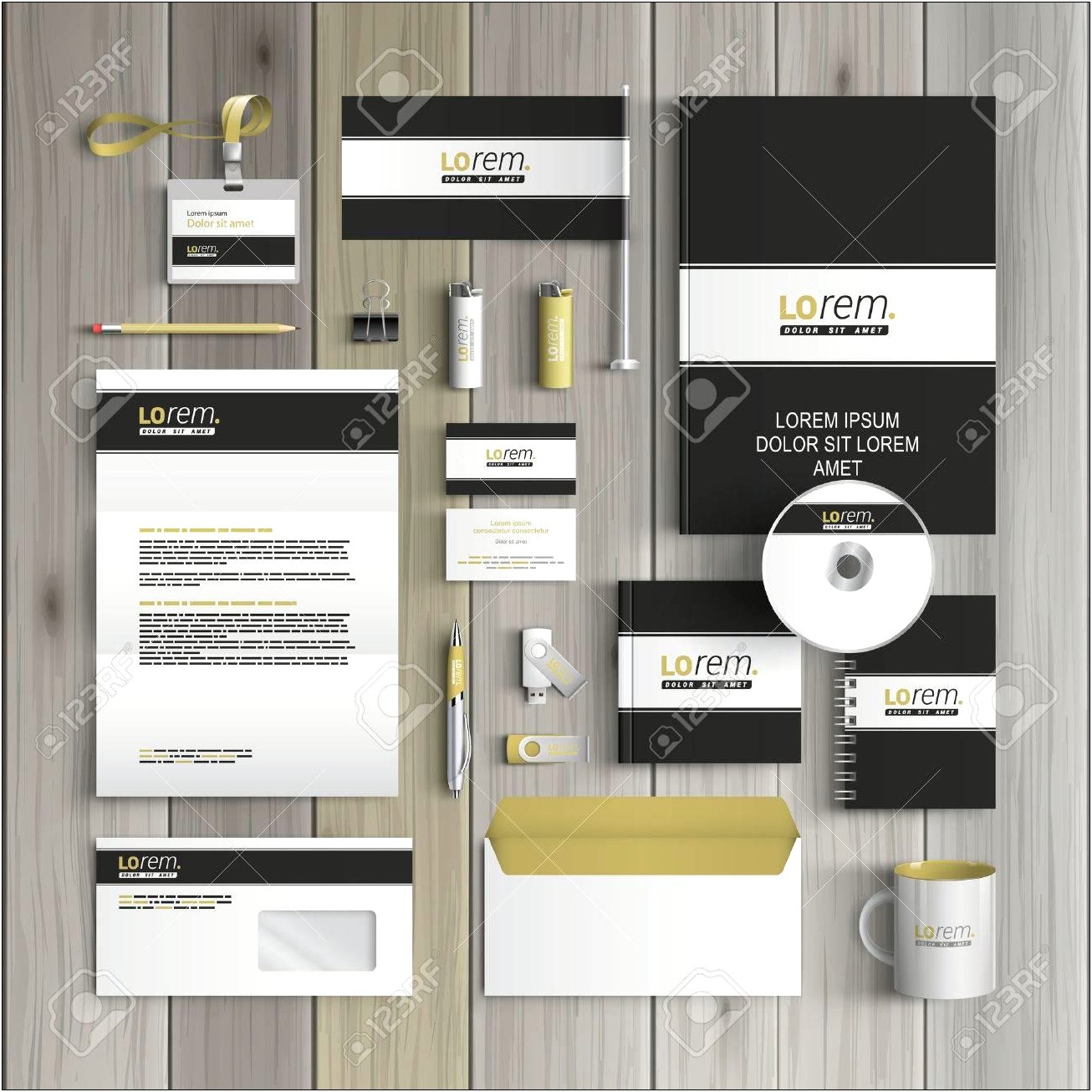 Free Black And White Lined Stationery Templates