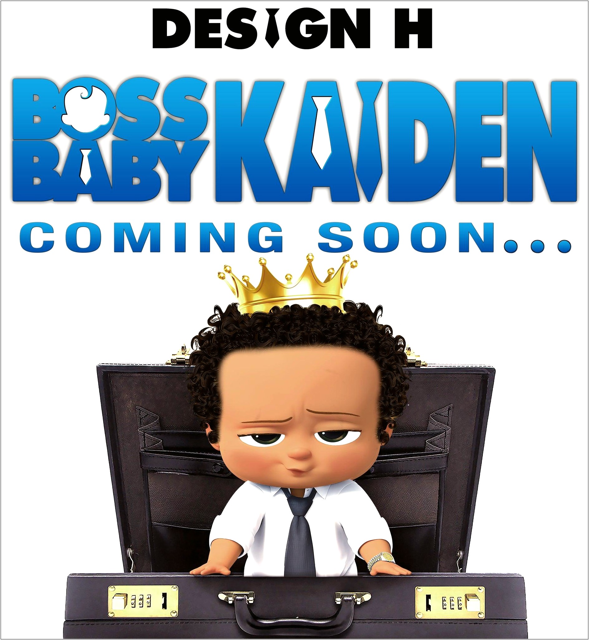 Free Black Boss Baby Invitation Template