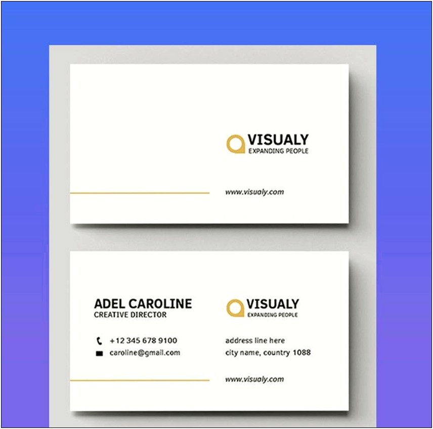 Free Blank Business Card Templates Doc