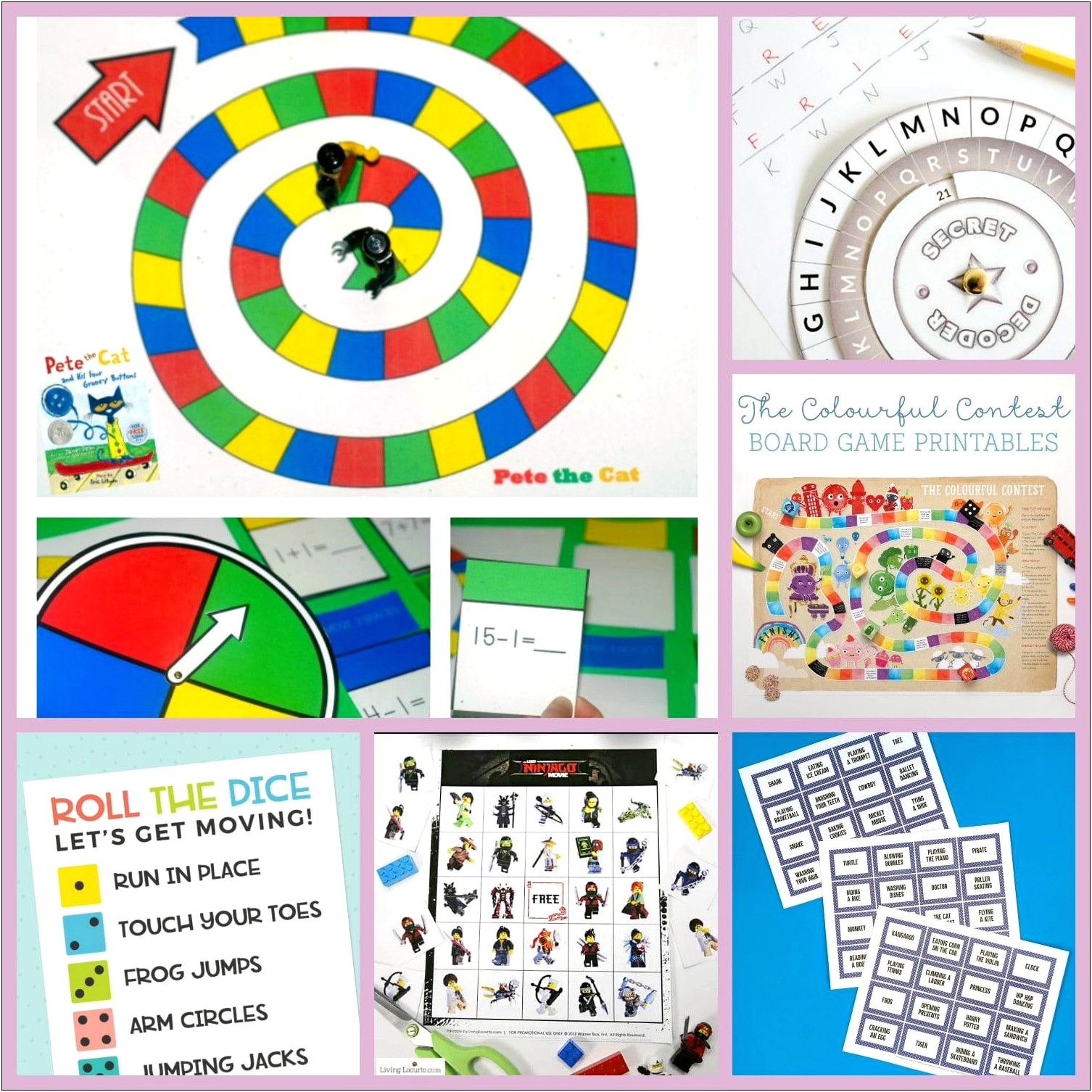 Free Blank Color Wheel Template Games