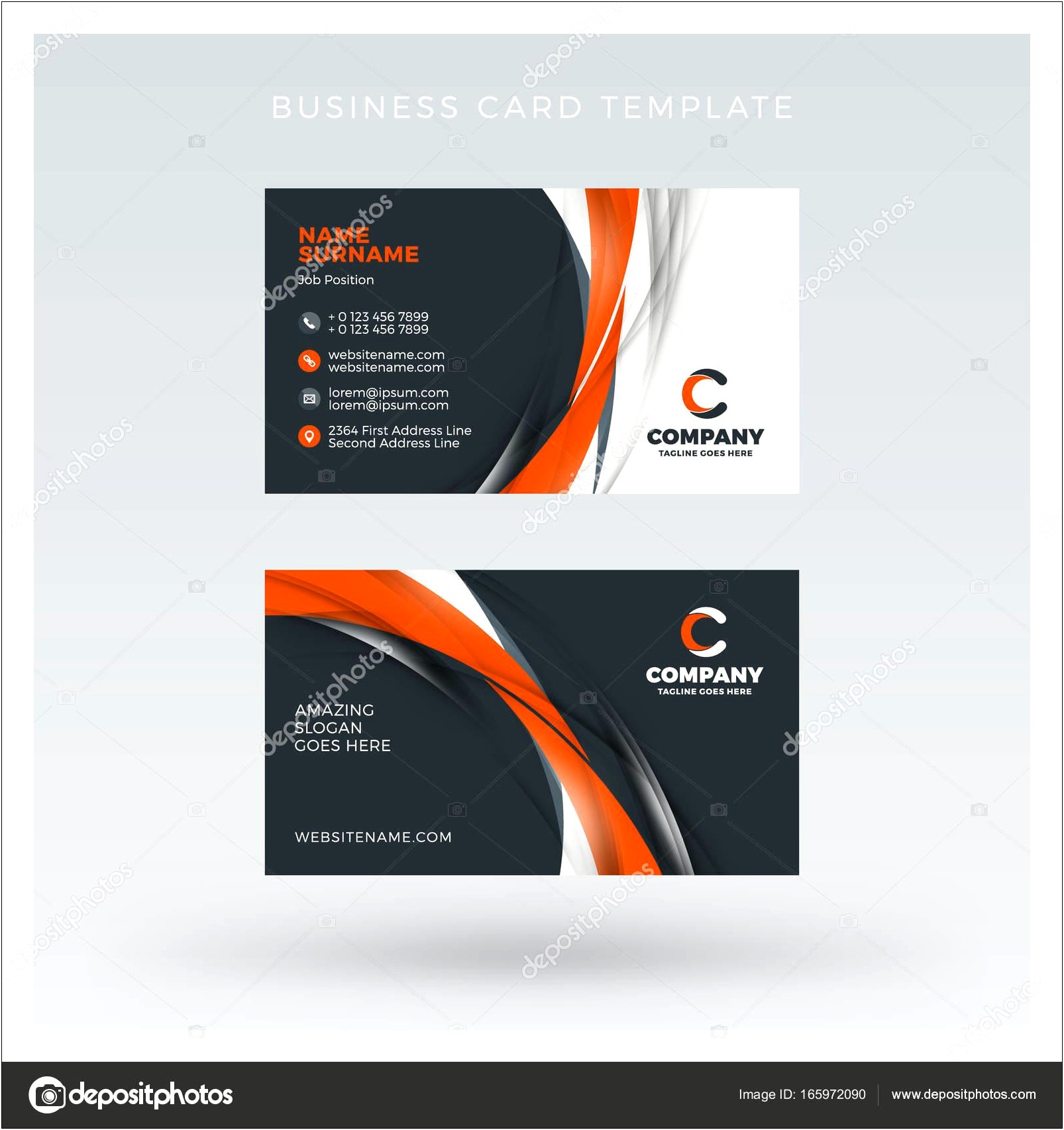 Free Blank Double Sided Business Card Templates