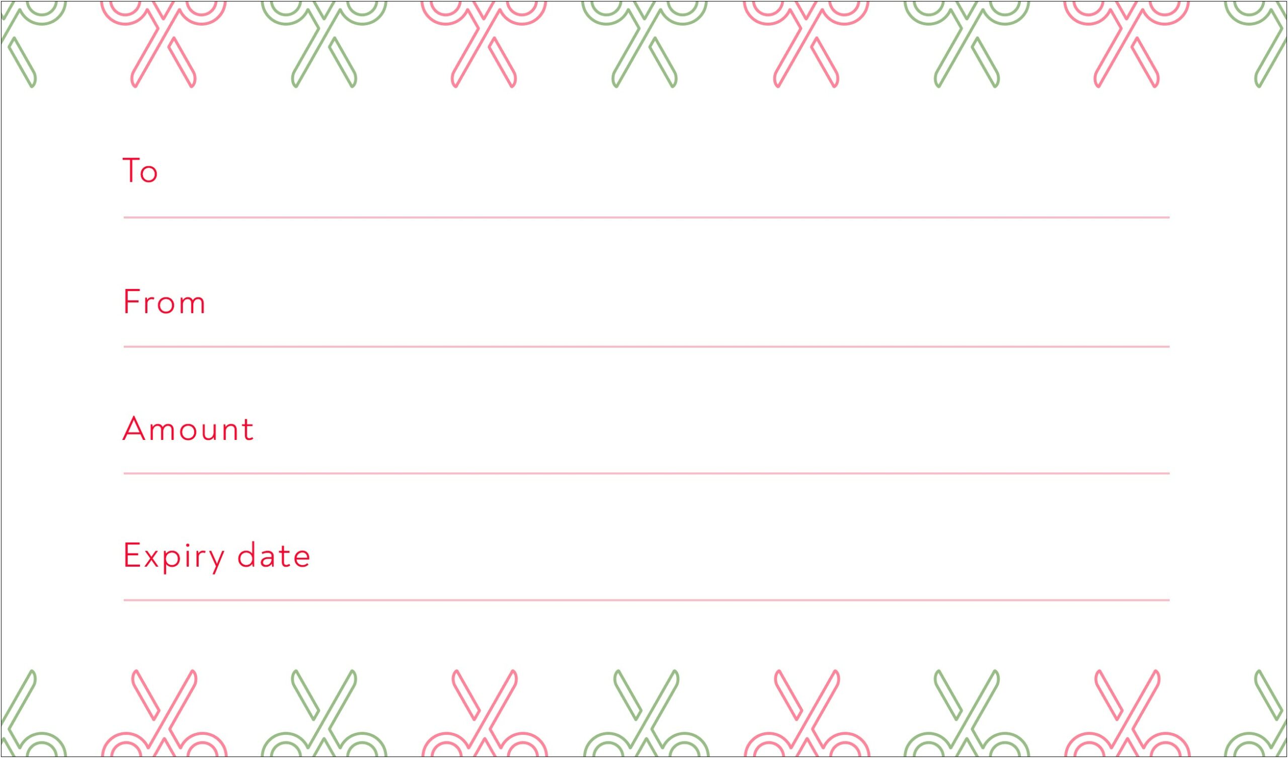 Free Blank Gift Certificate Template Downloads