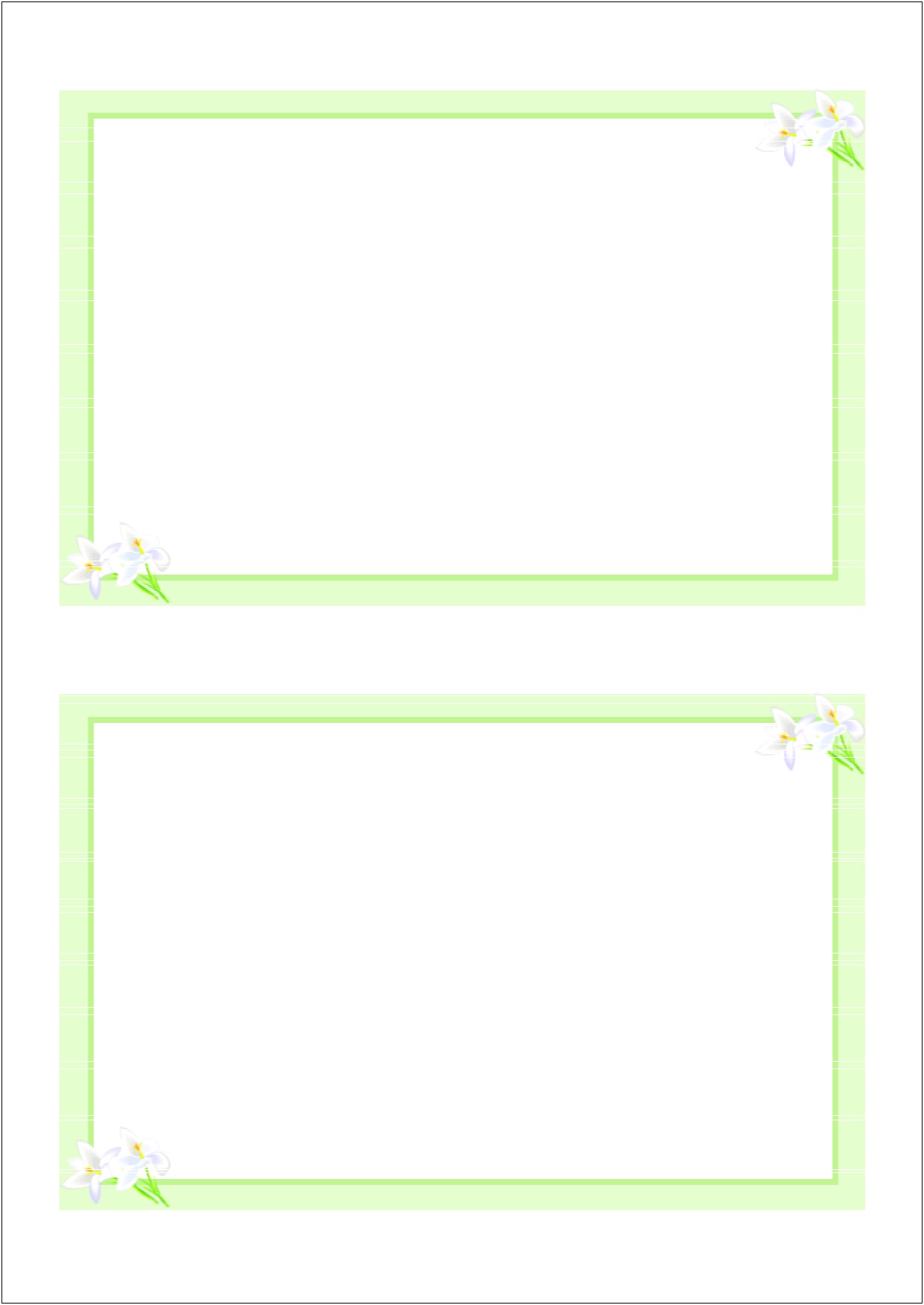 Free Blank Greeting Card Templates For Photoshop
