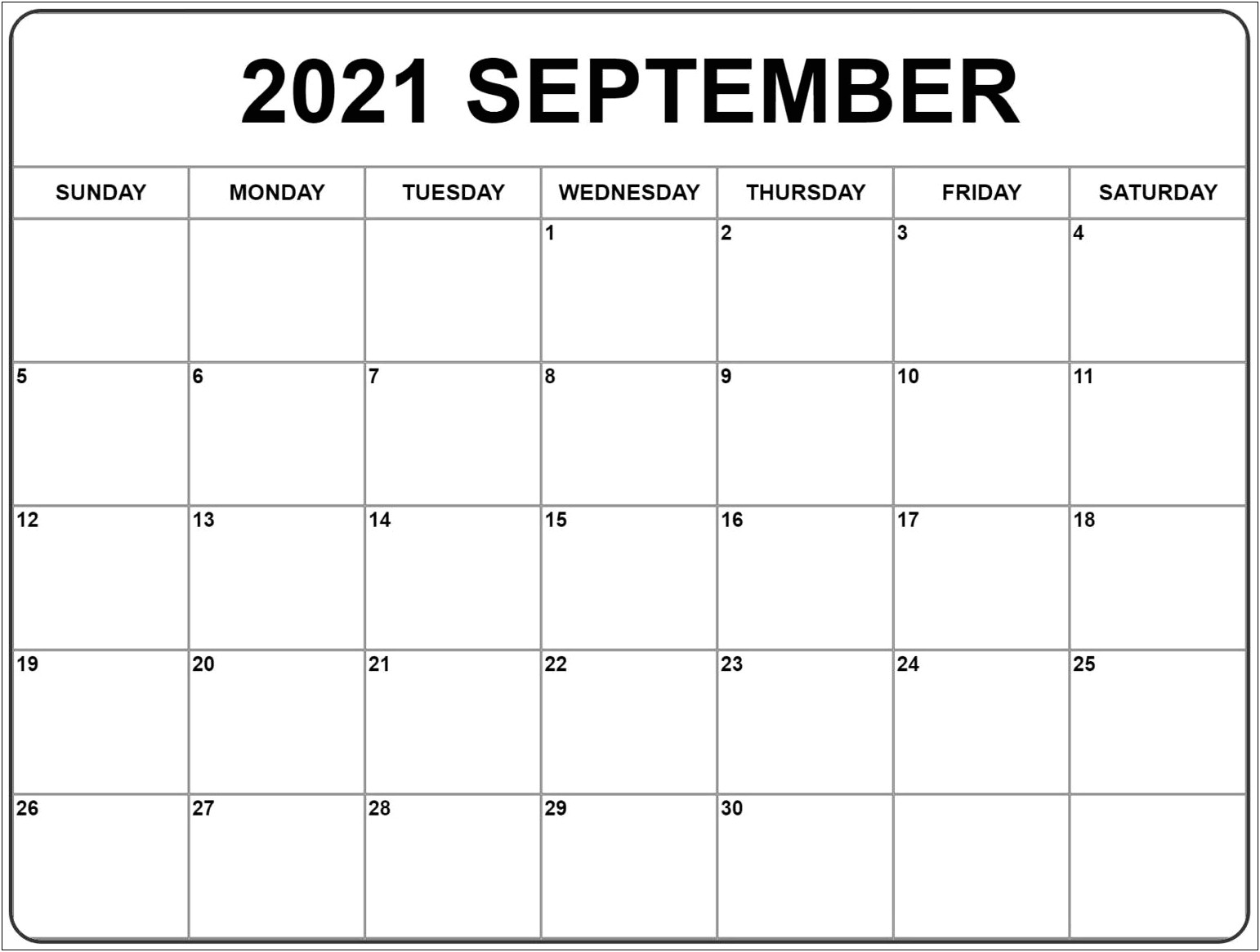 Free Blank Monthly Calendar Template Pdf