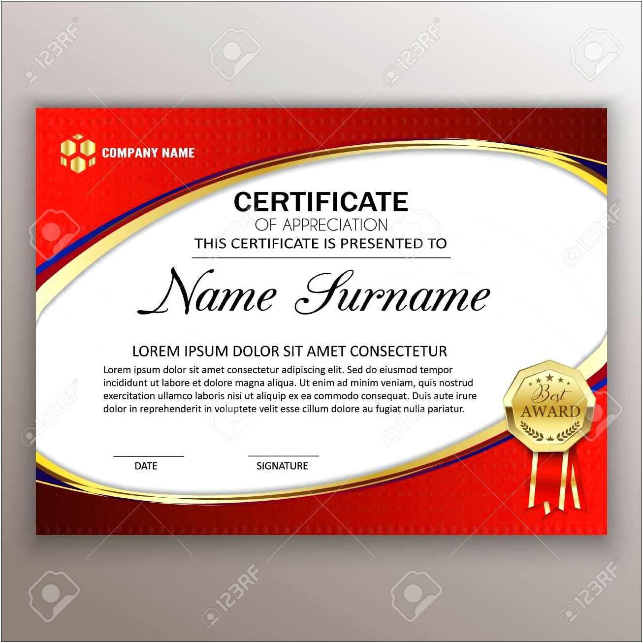 Free Blank Printable Award Certificate Templates