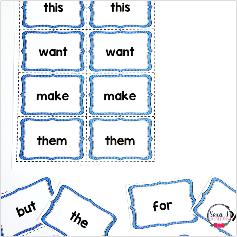 Free Blank Templates For Kindergarten Snap Words