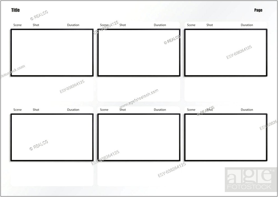 Free Blog Storyboard Templates For Photographers