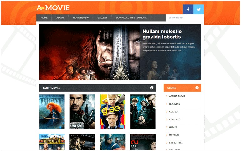 Free Blogger Templates For Movies 2015